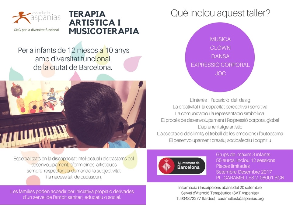Més informació sobre l'article La terapia artistica y musicoterapia comença aquest septembre