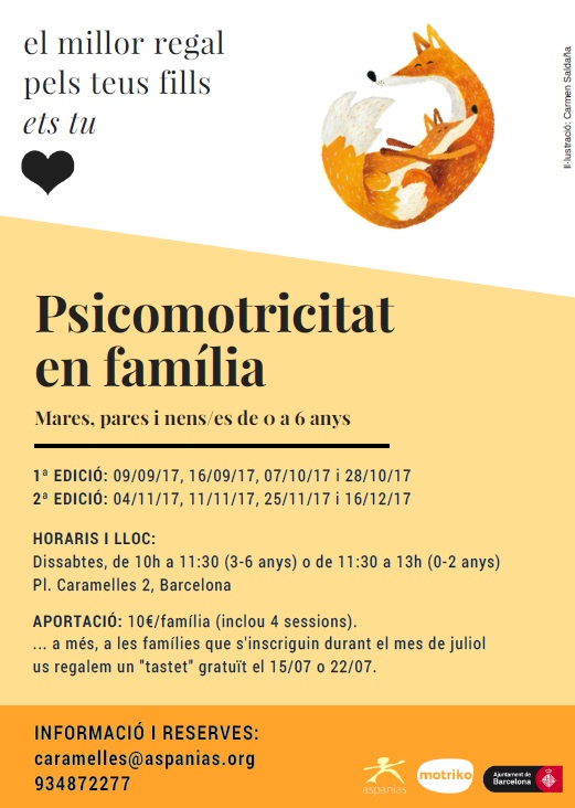 Més informació sobre l'article Taller Psicomotricitat en Familia