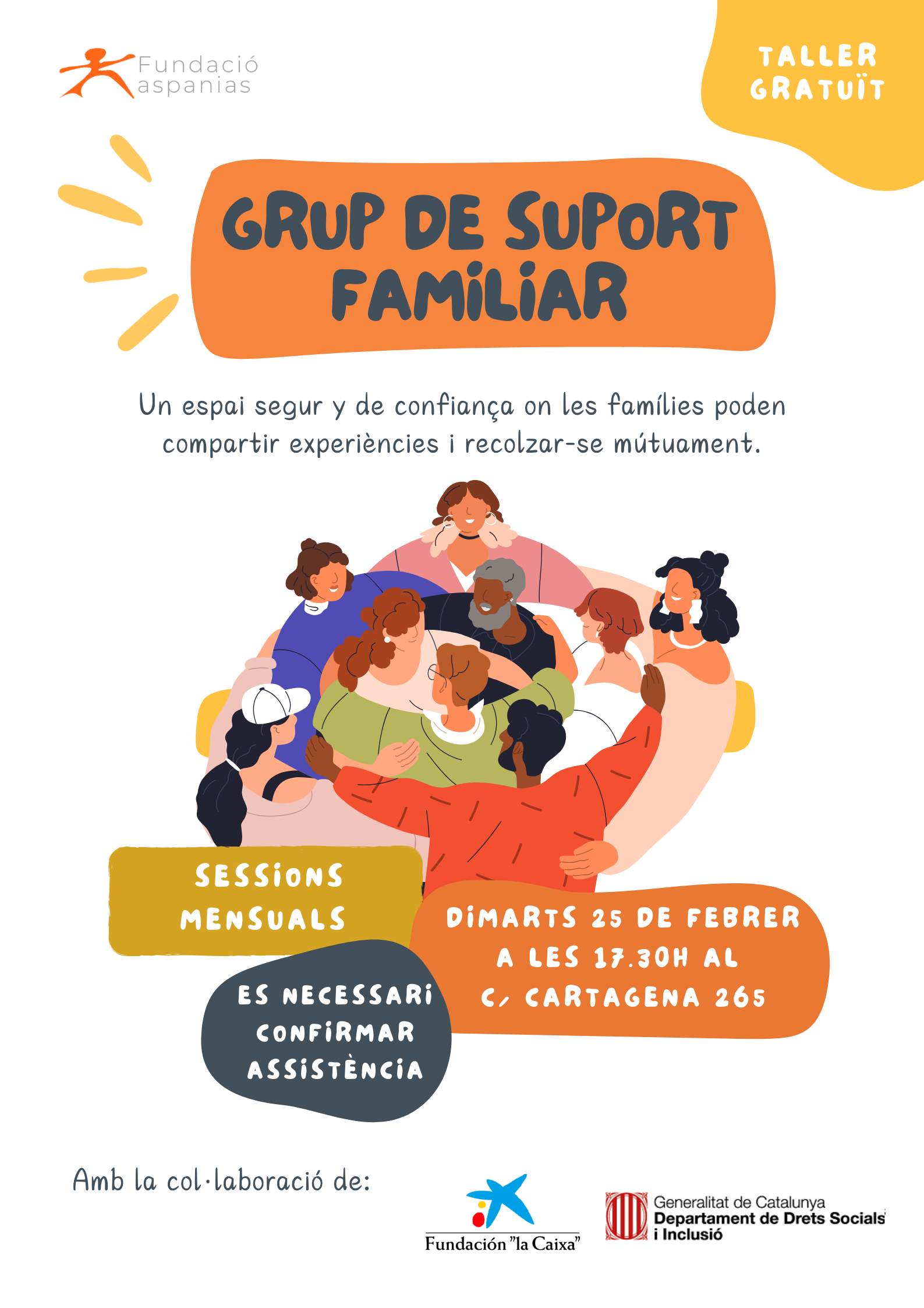 Més informació sobre l'article Nou Grup de Suport per a Famílies