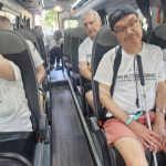 Imágenes de la participación de residentes de Llars Aspanias en la carrera, junto a Álex Roca.