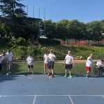 Imágenes de la participación de residentes de Llars Aspanias en la carrera, junto a Álex Roca.