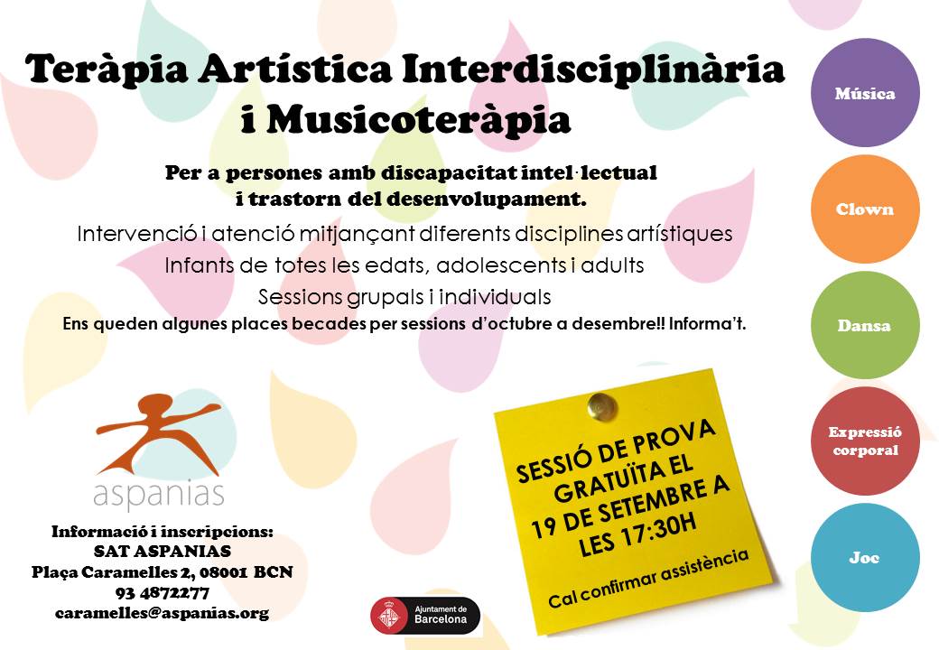 Més informació sobre l'article Teràpia Artística Interdisciplinària i Musicoteràpia al SAT